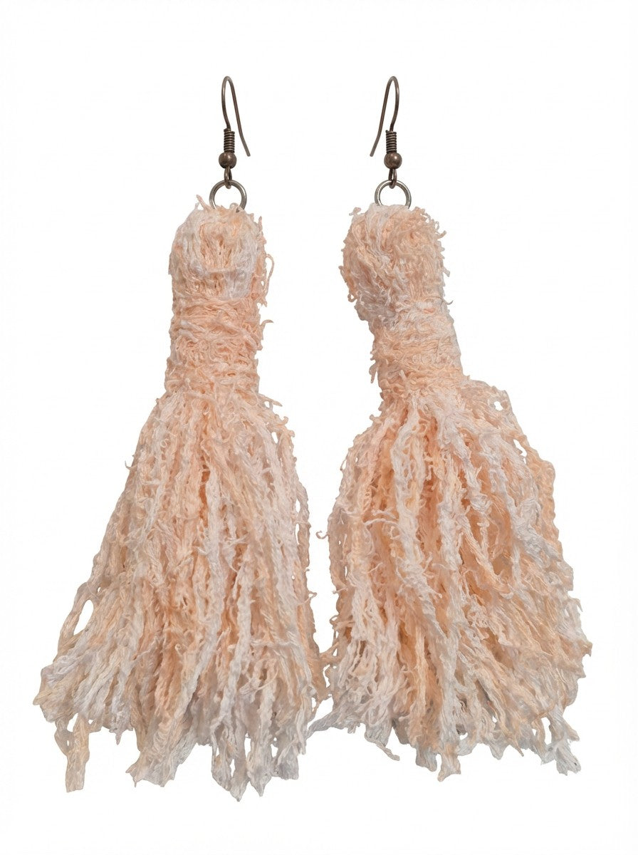 Bougie Tassel Luxe™ Handmade Yarn Earrings
